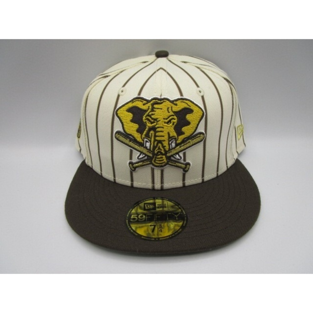 New Era 59Fifty Size 7 3/4 Oakland Athletics Buffalo 1987 ASG Patch Pinstripe